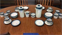 (34 PCS) WEDGWOOD "BLUE PACIFIC" POTTERY