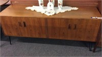 G PLAN MIDCENTURY 64" LONG SIDEBOARD WITH H