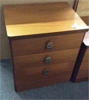 MID CENTURY STAG, SMALL 3 DRAWER CHEST