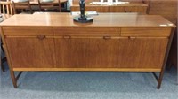 MID CENTURY DROP FRONT SIDEBOARD, NATHAN 72" LONG