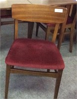 MID CENTURY DINING CHAIRS  (4X)