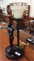 ART DECO STYLE TABLE LAMP(USA WIRED)