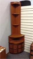 MID CENTURY NATHAN CORNER CABINET