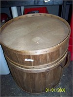 wood barrel looking cooler