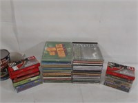 Lot de CD et cassettes