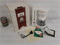 Cafetière Melitta blanche