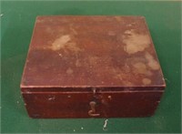 Antique cedar work box