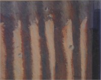 Greg Hansell (1949 - ) untitled, corrugated iron