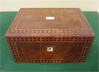 Antique timber sewing box