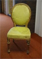 French Louis XVI gilt chair