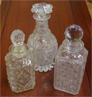 Georgian pressed glass decanter