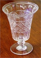 Georgian cut crystal celery vase