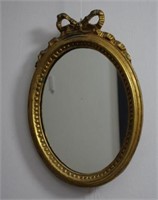 Small gilt framed wall mirror