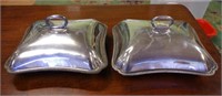 Pair early 19th Century Sheffield plated tureens
