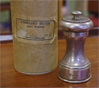 Garrard & Co. sterling silver pepper mill