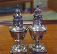 Pair of Walker & Hall sterling silver sifters
