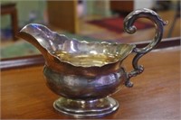 Victorian sterling silver sauce jug