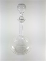 VINTAGE GLASS DECANTER