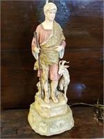 LARGE ROYAL DUX  GOAT HERDER LAMP