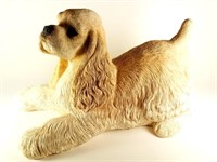 LARGE SANDICAST COCKERSPANIEL SCULPTURE