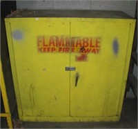 Metal shop flammable cabinet. Measures: 44" T x