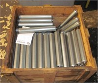 (100) pcs. Of shop steel rollers in pallet crate.
