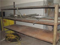 (3) tier steel shop storage rack. Measures: 66" T