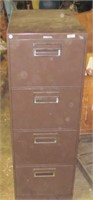 Steelcase 4 drawer filing cabinet. Note: Lock has
