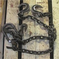 Rigging chain sling with (2) chains with hooks