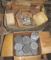 (2) boxes of various carbon grinding rounds,