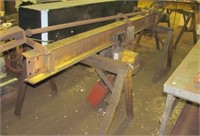 9ft steel I-Beam with P&H Redlift 2 ton electric