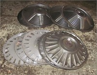 (2) sets of Ford Mustang hubcaps.