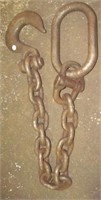 Riggers chain with single hook. Measures 57"