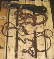 Lifting sling, misc. log chains, steel cable,