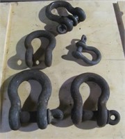 (5) clevis hooks of various sizes. Note: (4) have