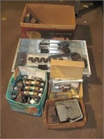 Electrical box with various electrical items and