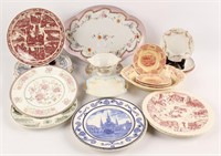 18 PIECES OF CHINA PORCELAIN PLATES AND DISHES