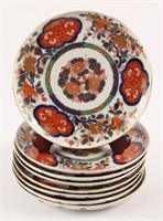 8 PORCELAIN IMARI PLATES