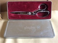 Vintage Gingher 8" Chrome Scissors