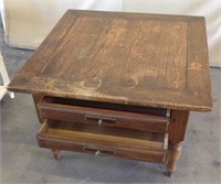 Antique Vintage Solid Wood Coffee Table