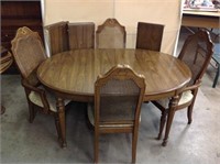 Vintage Wood Veneer Table Plus 3 Leaf's