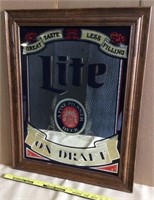 1980 Lite Beer Mirror In Frame