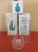PartyLite Glass Candle Covers/Holder
