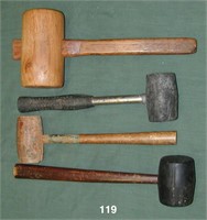 Lot of four mallets