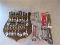 Collector Spoons & Display