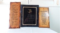 3 plaques murale \ 3 wall decorations