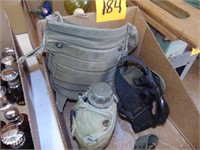 Military Bag, Canteen, and Belt