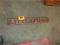 Metal Littleford Sign