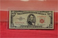 1953 $5 Red Seal