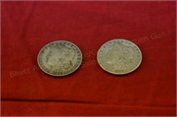 (2) Morgan Silver Dollars - 1879s, 1886o